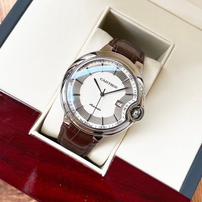 Cartier Watch Automatic Mechanical Movement Stainless Steel 44*12MM White Black Watch